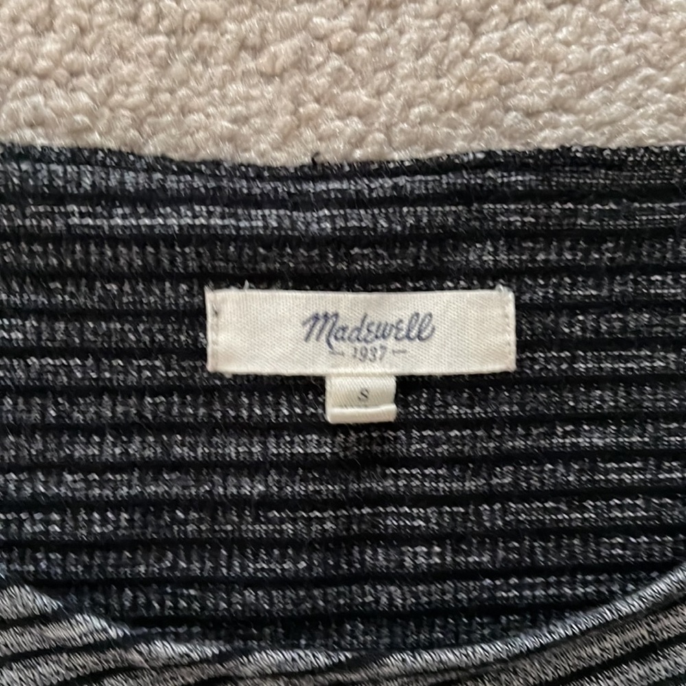 Madewell crossover sleeveless cropped tank top striped - Picture 4 of 5